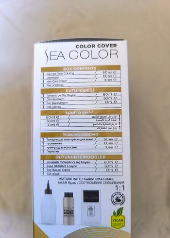 Sea Color 9.1A Ombre Toner Saç Boyası - Görsel 2