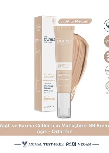 The Purest BareMatte BB Krem - Bej - Görsel 4