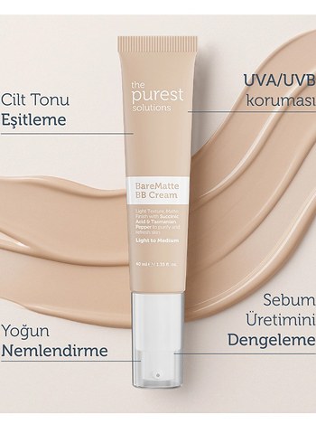 The Purest BareMatte BB Krem - Bej - Görsel 5