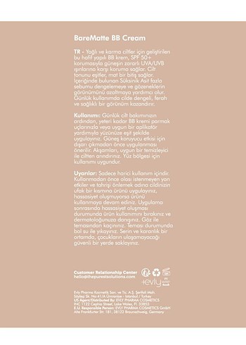 The Purest BareMatte BB Krem - Bej - Görsel 7