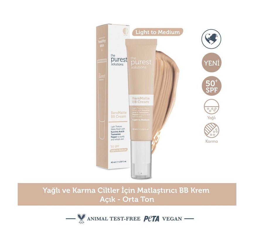 The Purest BareMatte BB Krem - Bej - Görsel 4