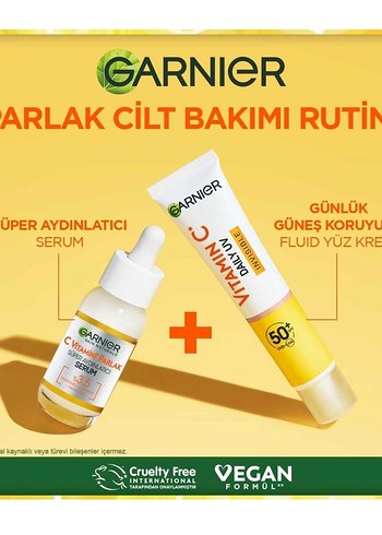 Garnier Vitamin C Güneş Koruyucu SPF 50+ Vegan - Görsel 5