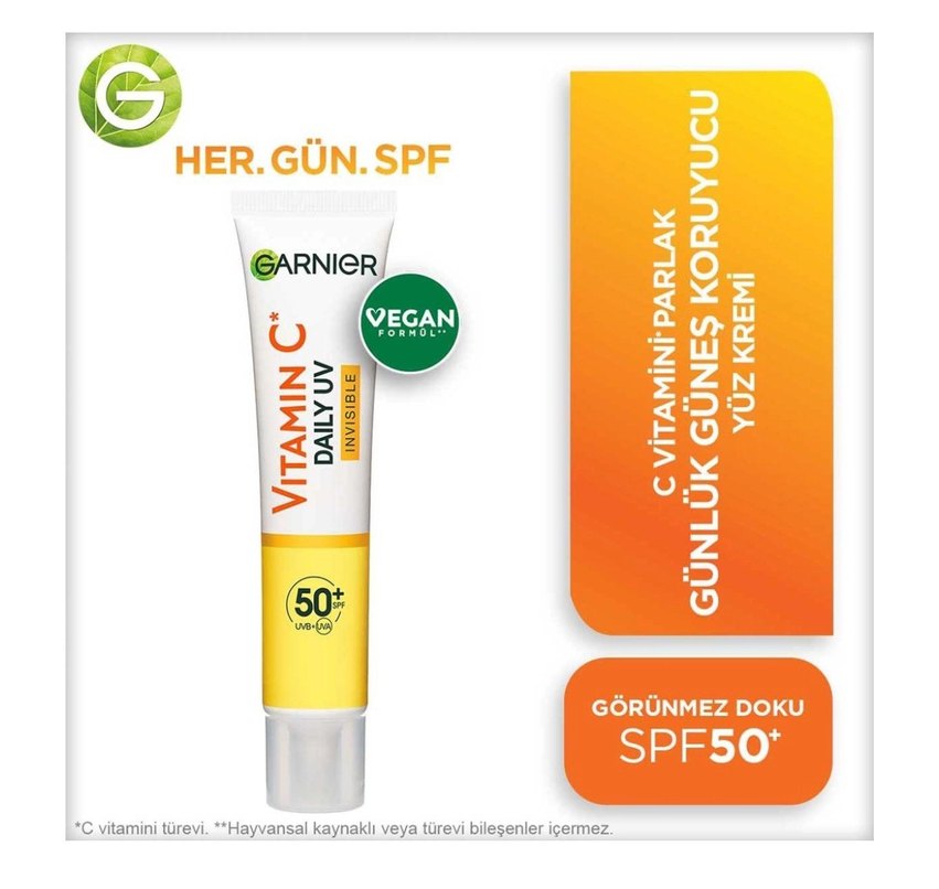 Garnier Vitamin C Güneş Koruyucu SPF 50+ Vegan - Görsel 3