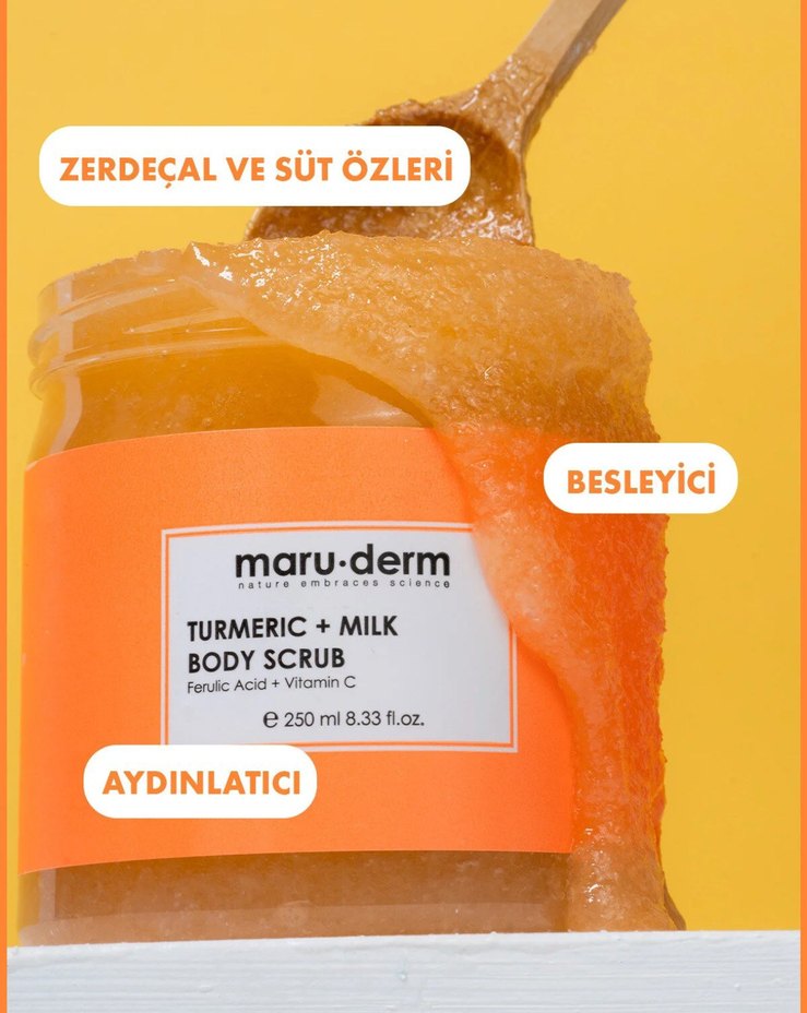 Zerdeçal + Süt Vücut Peelingi 250ml - Görsel 3