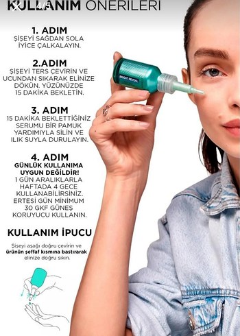 L'Oréal Nem Terapisi Aloe Vera Suyu Peeling Serum - Görsel 8