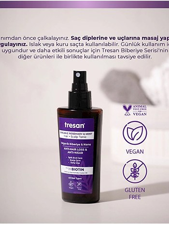 Tresan Biberiye & Nane Saç ve Saç Derisi Toniği - Görsel 2