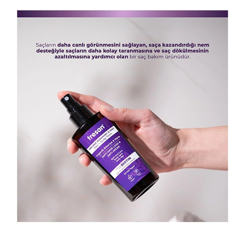 Tresan Biberiye & Nane Saç ve Saç Derisi Toniği - Görsel 4