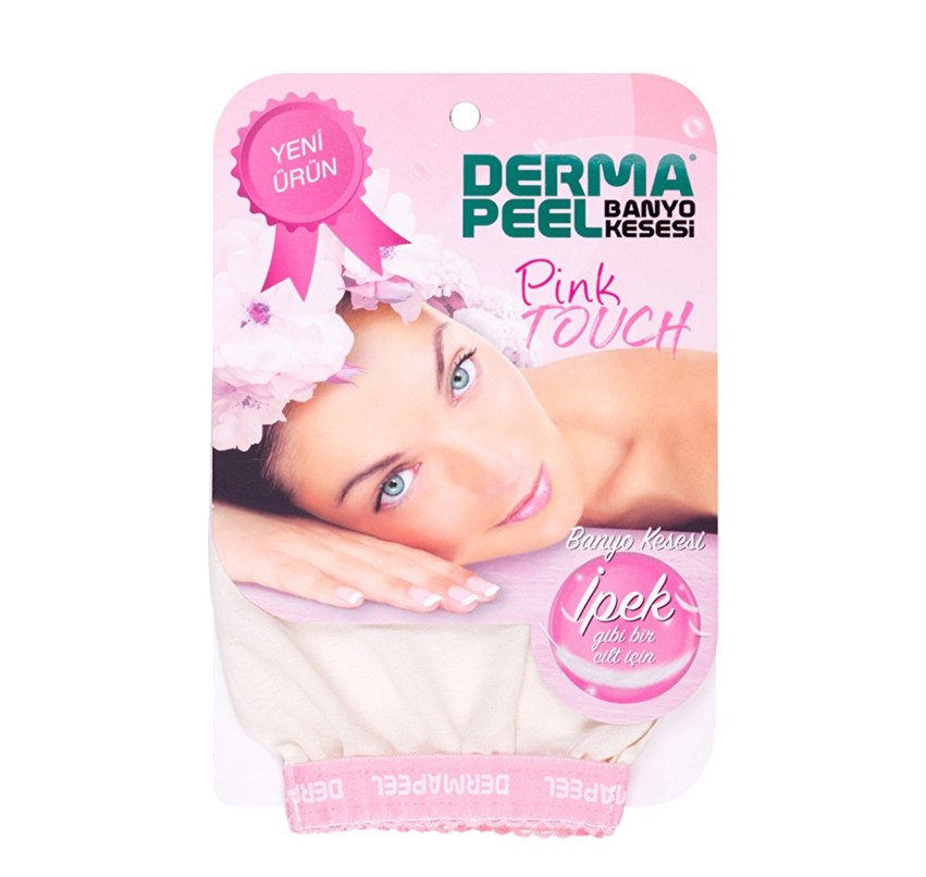 3 ADET Derma Peel Banyo Kesesi Pink Touch - Görsel 3