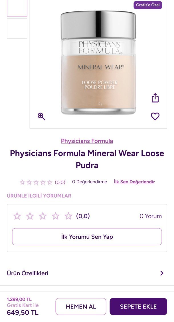 Physicians Formula Mineral Wear Gevşek Pudra - Görsel 3