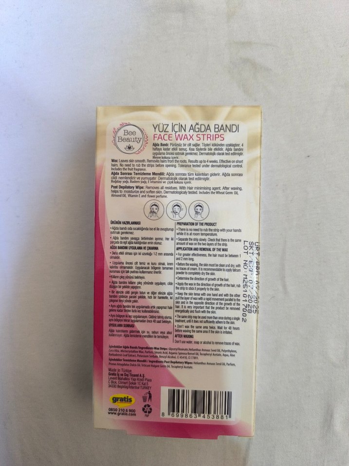 Bee Beauty Yüz İçin Ağda Bandı 24'lü - Görsel 3