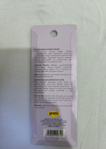 Mor Kirpik Ayırma Tarağı - Görsel 3