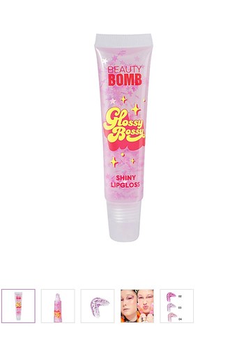 2 ADET Pembe Parlak Glossy Bossy Dudak Parlatıcısı - Görsel 2