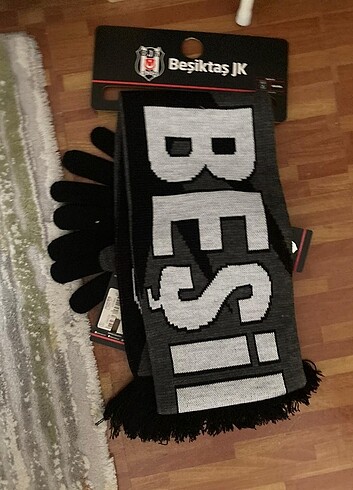  Beden çeşitli Renk Beşiktaş store atkı bere eldiven