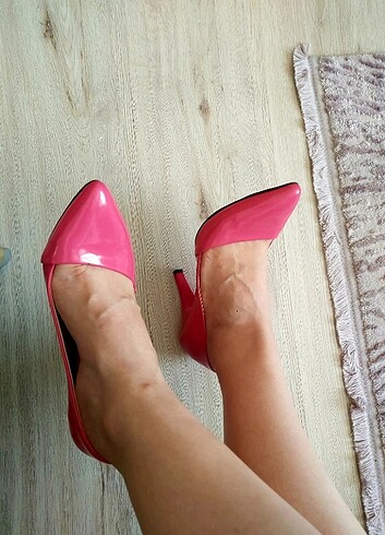 38 Beden pembe Renk Pembe Rugan Stiletto 