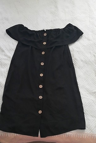 düğmeli elbise