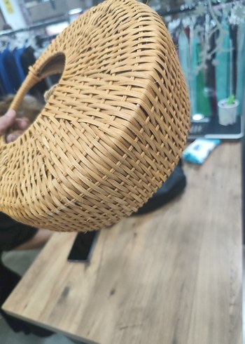 Zara Bej Örgü Bohem Kadın Çanta