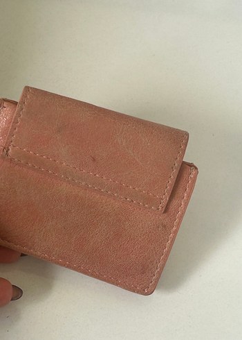 Pull and Bear Bohem Tarzda Bej Deri Kadın Cüzdanı