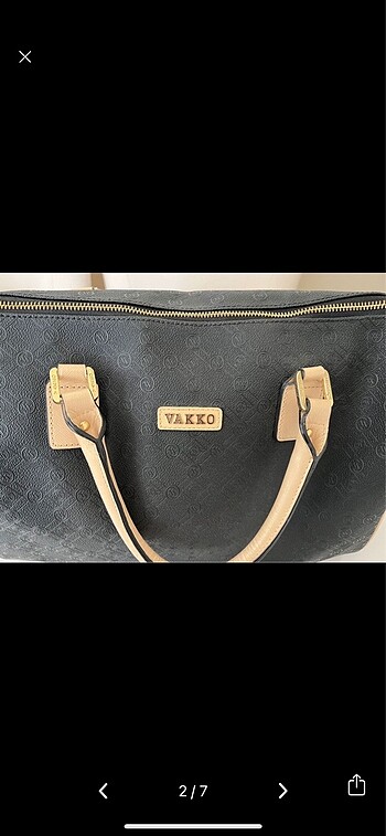 Vakko SİYAH MONOGRAM VAKKO ÇANTA