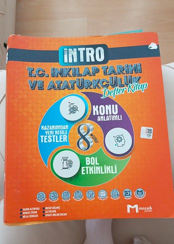 Intro 8. Sınıf T.C. İnkılap Tarihi ve Atatürkçülük Defter Kitap