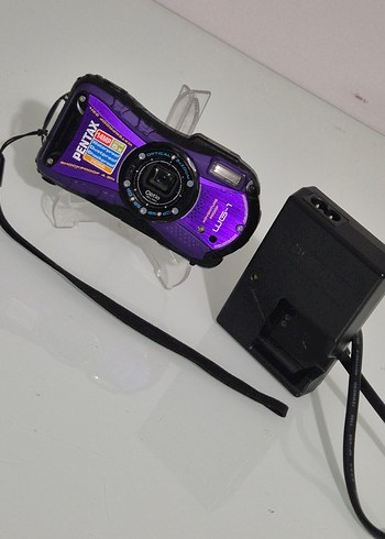 Beden Renk Pentax Optio WG-1 Mor Su Geçirmez Dijital Kamera Ricoh GPS