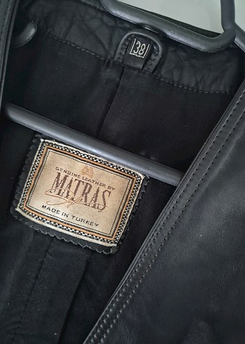 Deri Yelek Hakiki Dana motorcu harley biker - Görsel 2