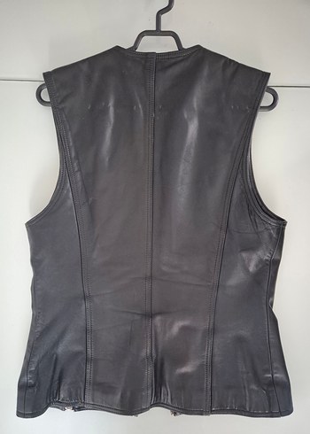 Deri Yelek Hakiki Dana motorcu harley biker - Görsel 3