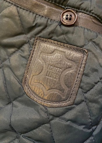 Deri Ceket Biker Vintage Mont Motor - Görsel 5