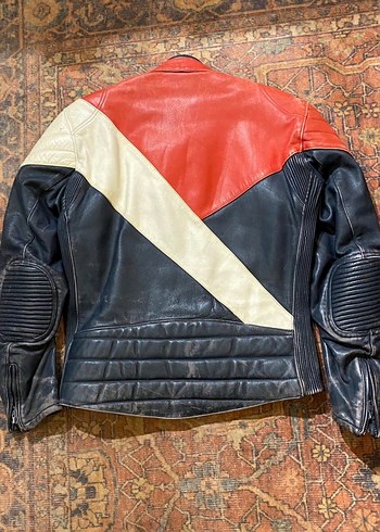 Deri Ceket Biker Vintage Mont Motor - Görsel 2