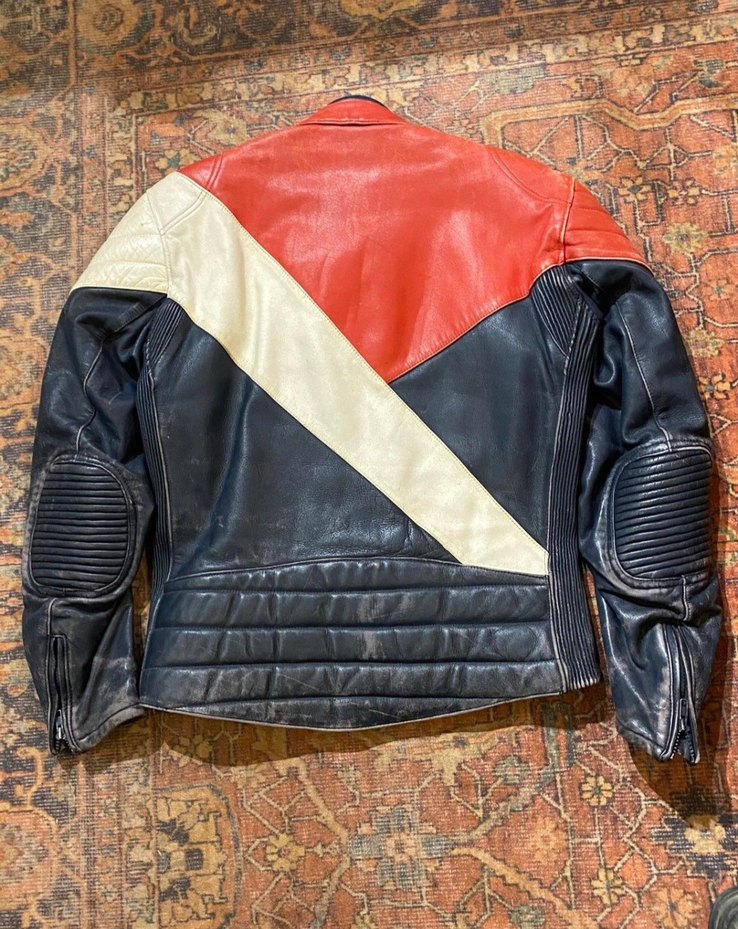 Deri Ceket Biker Vintage Mont Motor - Görsel 2