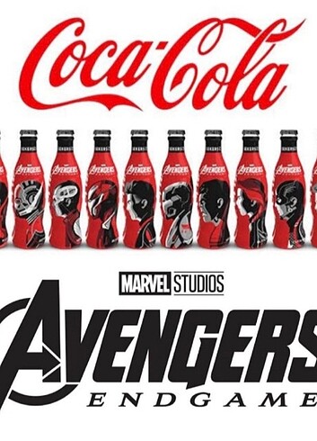 COCA COLA MARVEL AVENGERS ŞİŞELER