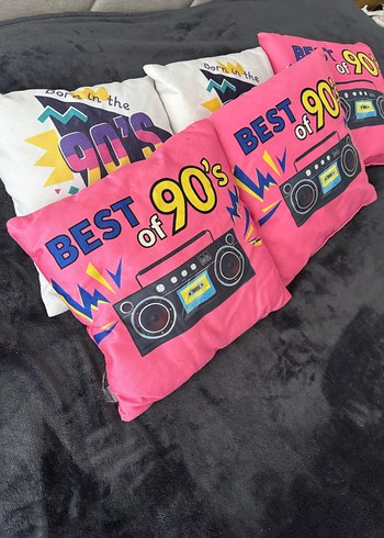 Renkli 90'lar Temalı Pop Kültür Yastıklar - Görsel 3