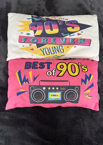 Renkli 90'lar Temalı Pop Kültür Yastıklar - Görsel 2