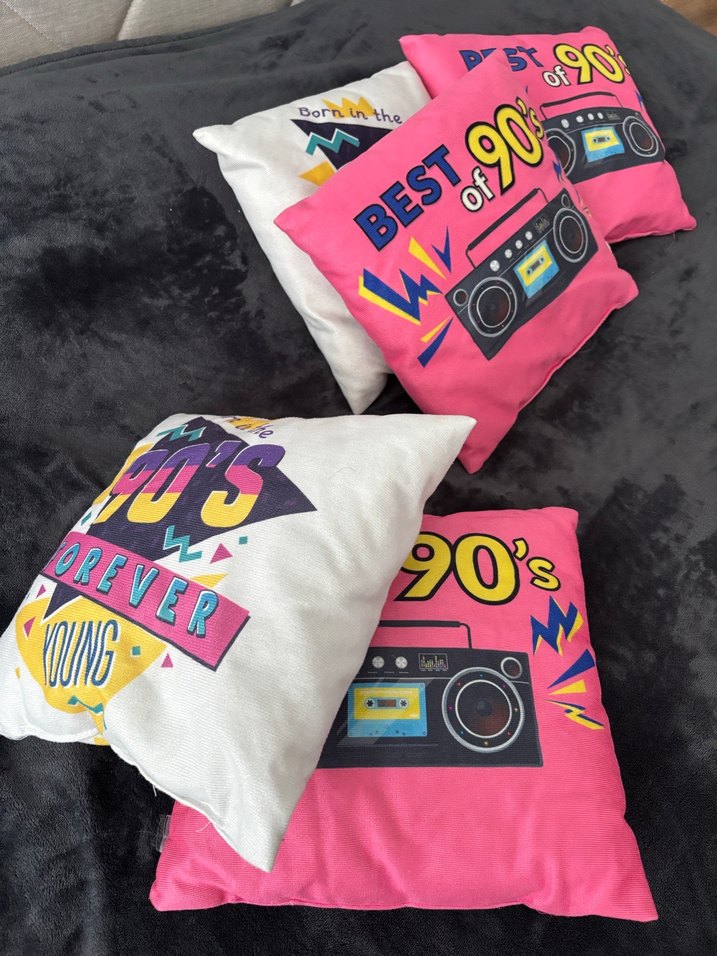 Renkli 90'lar Temalı Pop Kültür Yastıklar - Görsel 4