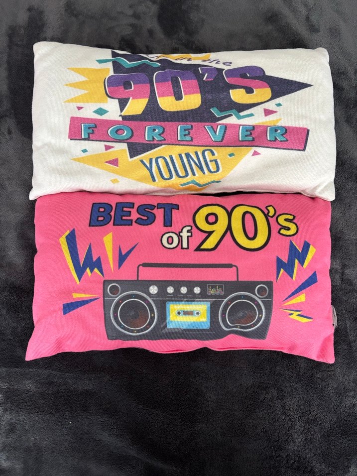 Renkli 90'lar Temalı Pop Kültür Yastıklar - Görsel 2
