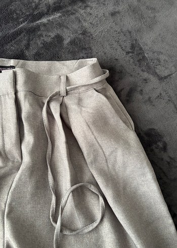 Kumaş palazzo pantolon geniş paça - Görsel 3