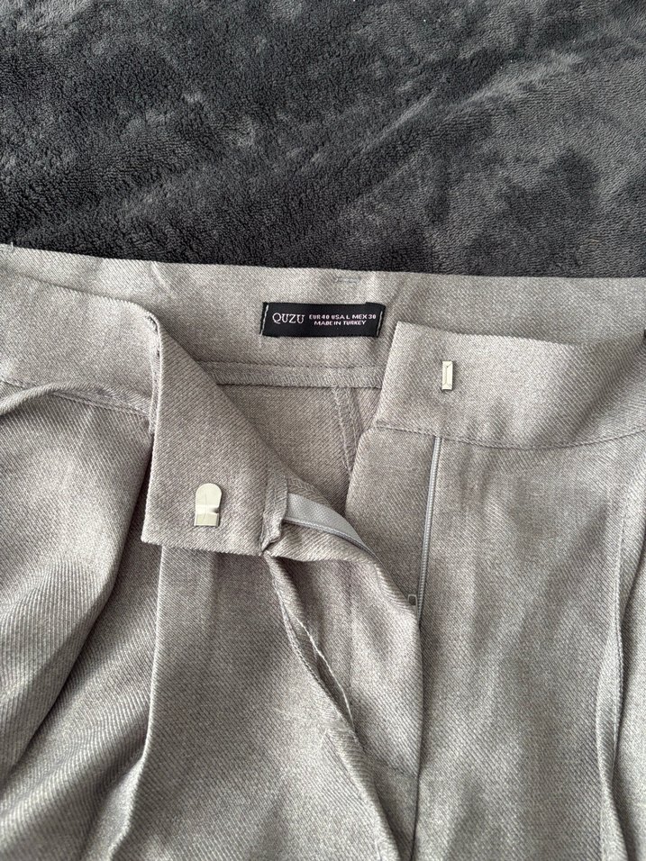 Kumaş palazzo pantolon geniş paça - Görsel 2