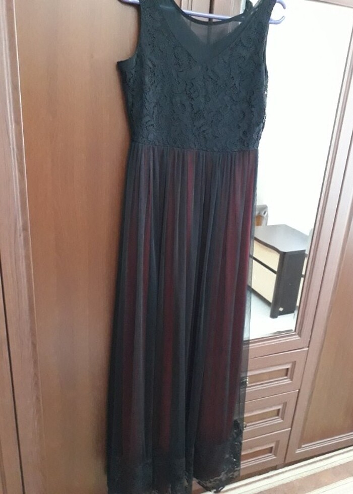 Dantelli elbise - Görsel 3