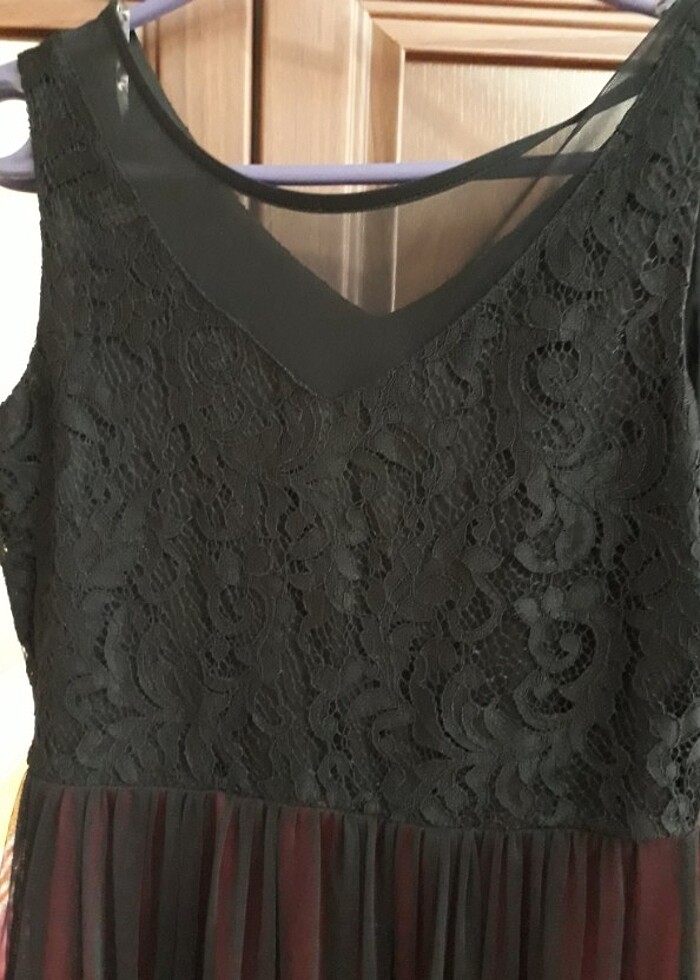 Dantelli elbise - Görsel 4