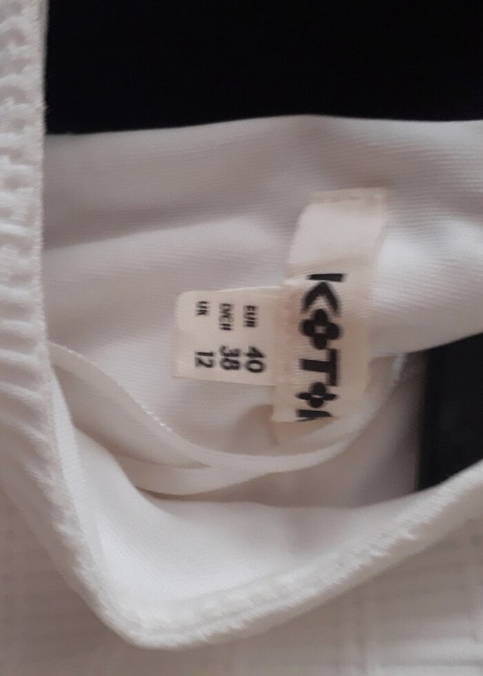 Midi elbise siyah beyaz - Görsel 5