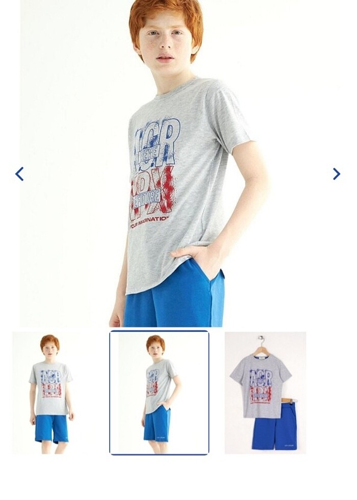 Çocuk şortlu takım - Görsel 3