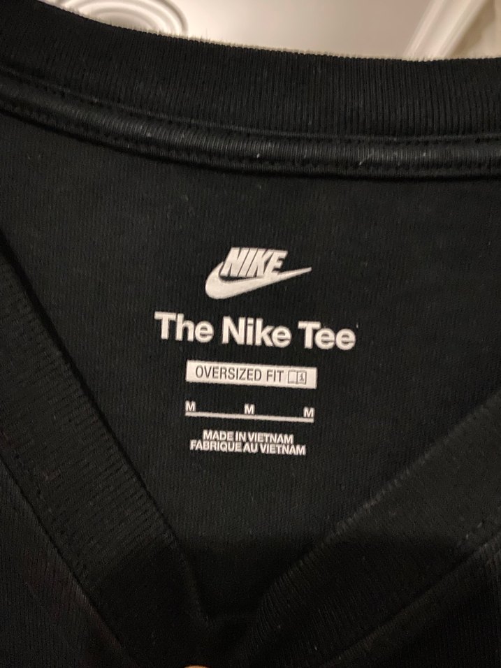 Nike Siyah Oversize Baskılı Erkek Tişört - Görsel 3
