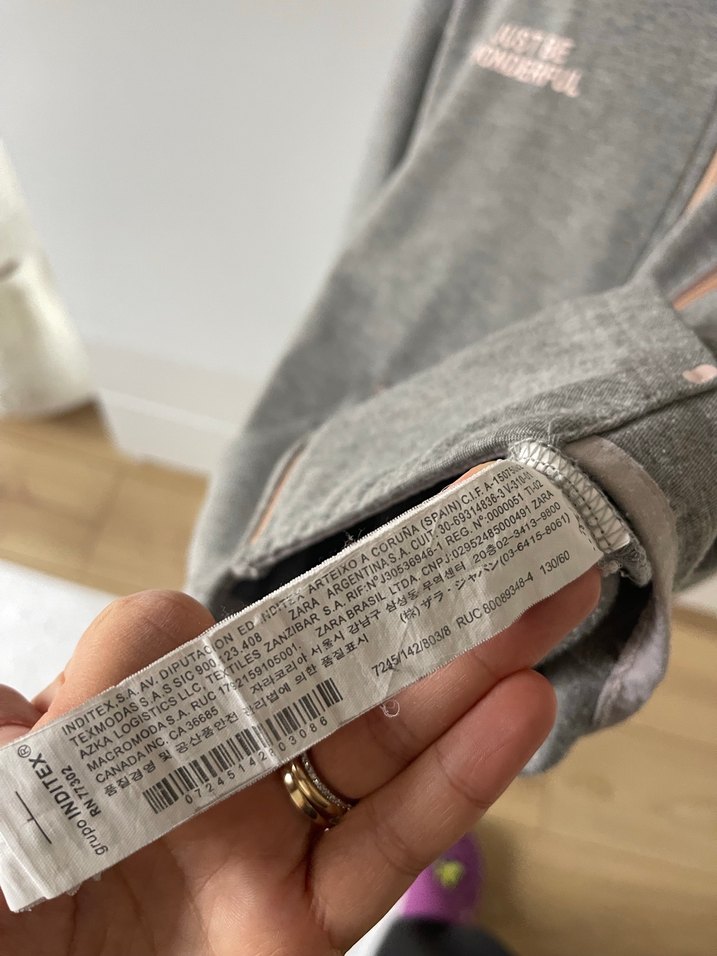 Kız Çocuk Gri Fermuarlı Sweatshirt - Görsel 3