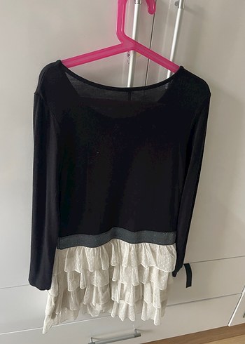 Kız Çocuk Siyah Uzun Kollu Bluz - Görsel 4