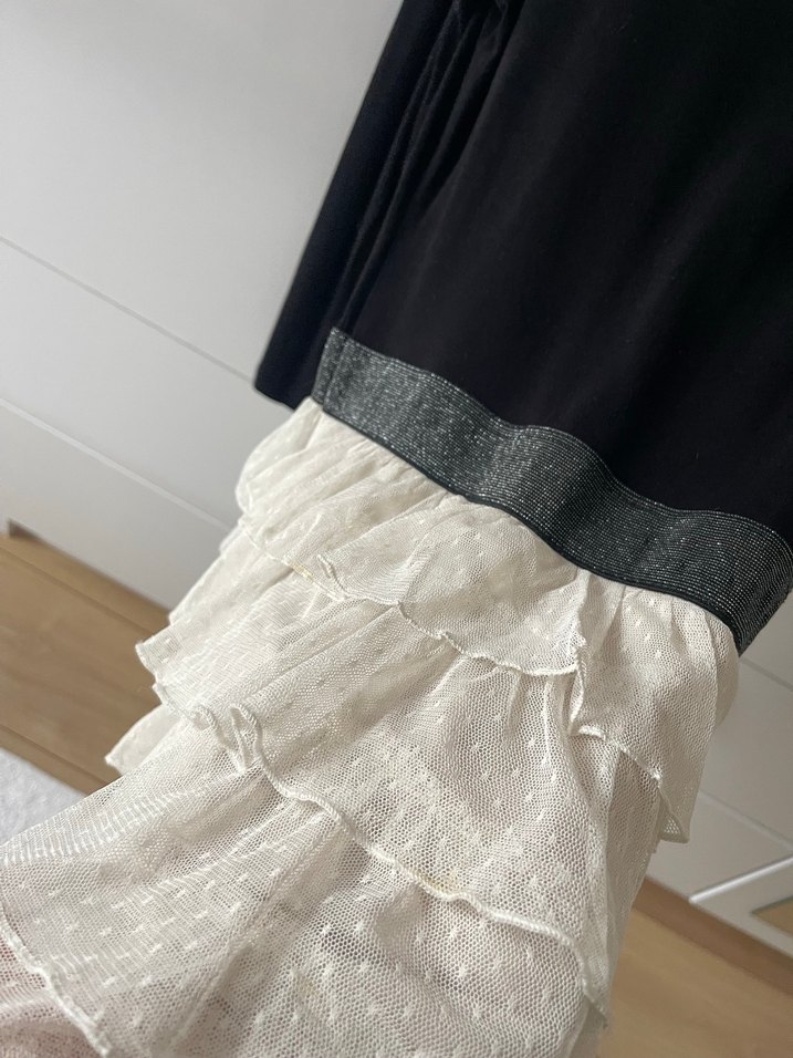 Kız Çocuk Siyah Uzun Kollu Bluz - Görsel 3