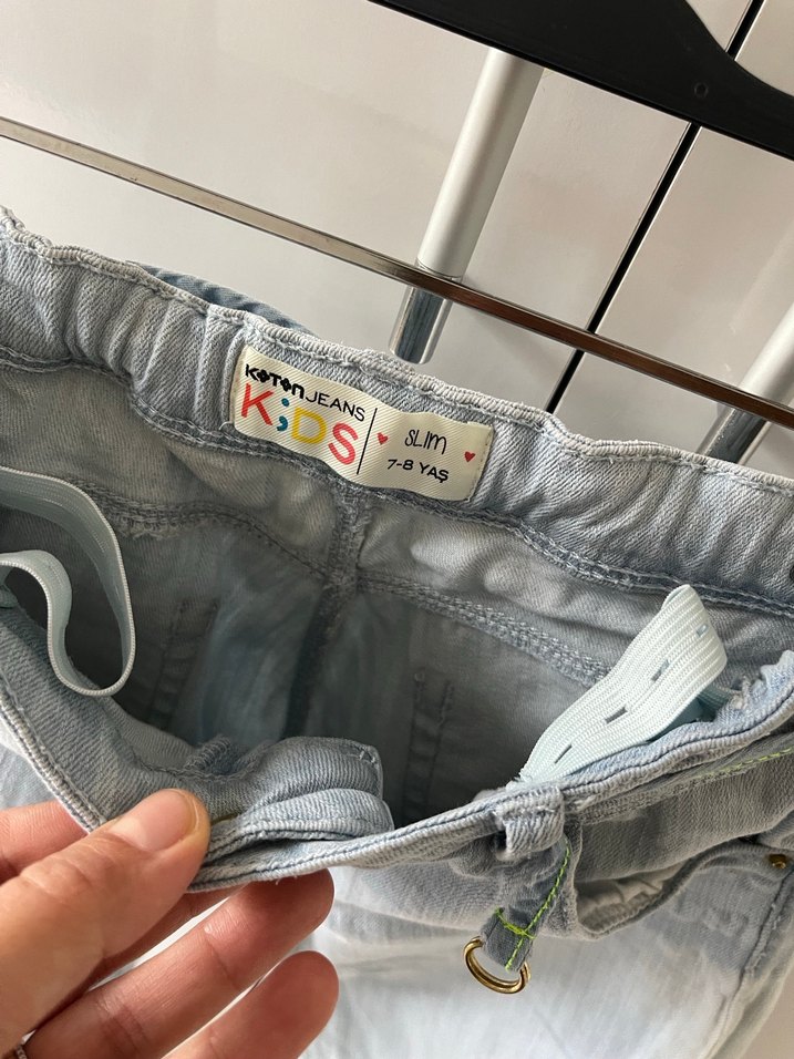 Mavi Pastel Renkli Rahat Kesim Kadın Kot Pantolon - Görsel 2