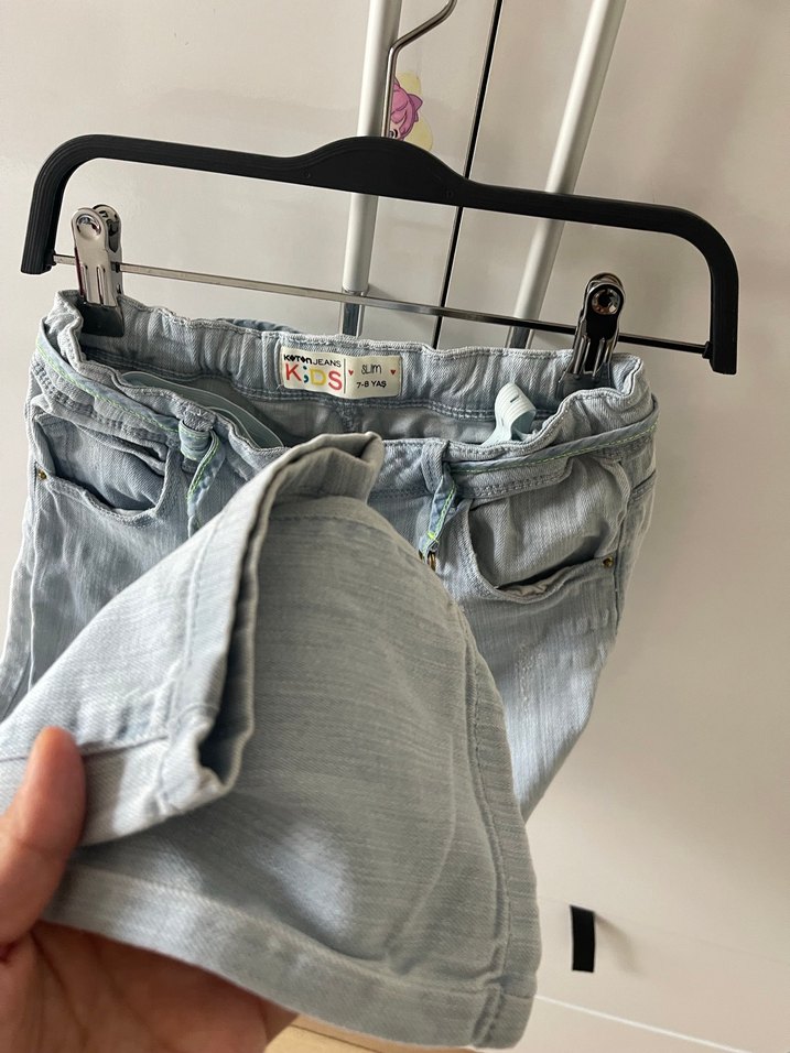 Mavi Pastel Renkli Rahat Kesim Kadın Kot Pantolon - Görsel 4