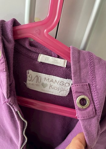 Mor Kapüşonlu Kız Sweatshirt - Görsel 2