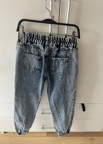 Gri Batik Desenli Bağcıklı Kadın Kot Pantolon - Görsel 4