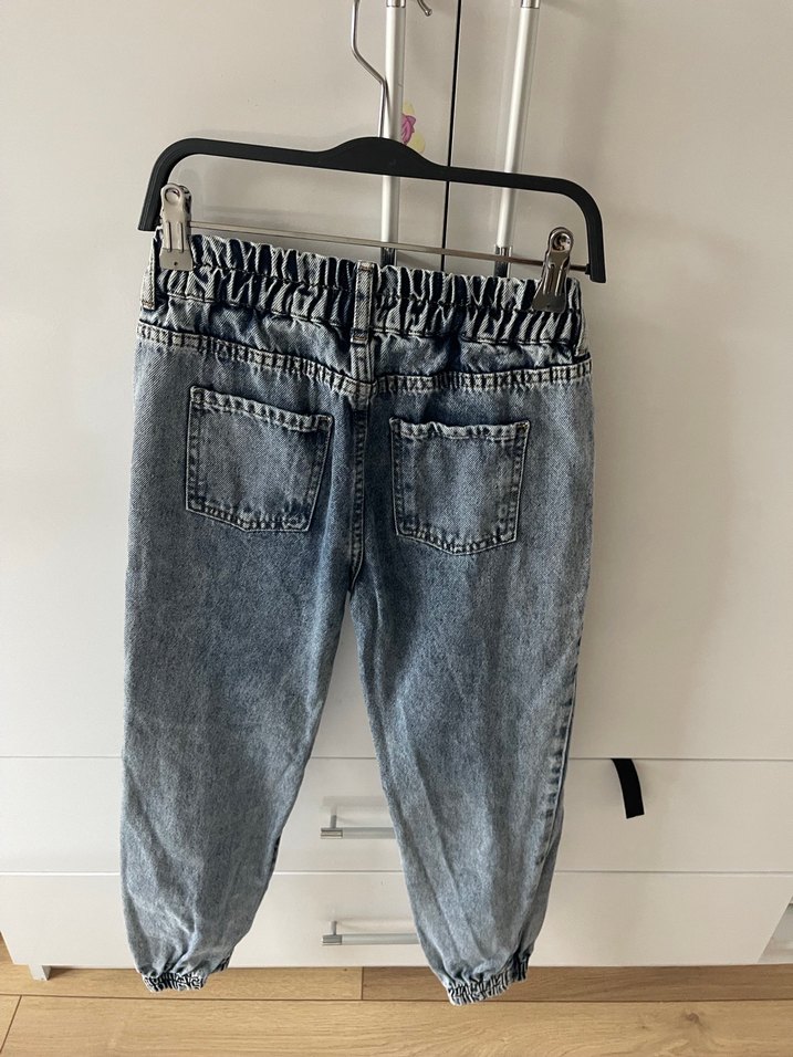 Gri Batik Desenli Bağcıklı Kadın Kot Pantolon - Görsel 4