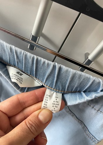 Kadın Mavi Loose Fit Midi Denim Pantolon - Görsel 3